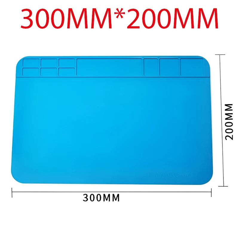 Repair Pad Insulation Heat-Resistant Soldering Mat Silicon Soldering Mat Silicone Work Pad for Electronic Phone Watch Repair