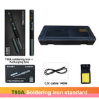 ALIENTEK T90 Soldering Iron PD3.1 140W Adjustable Temperature 80-450℃ Precision Welding Solder Kit T245 T210 Welding Tool