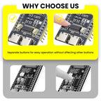 1-3PCS Keyestudio N16R8 ESP32-S3 CAM Board with OV3660 Camera+Type C USB Cable for Arduino ESP32 Programming DIY Projects