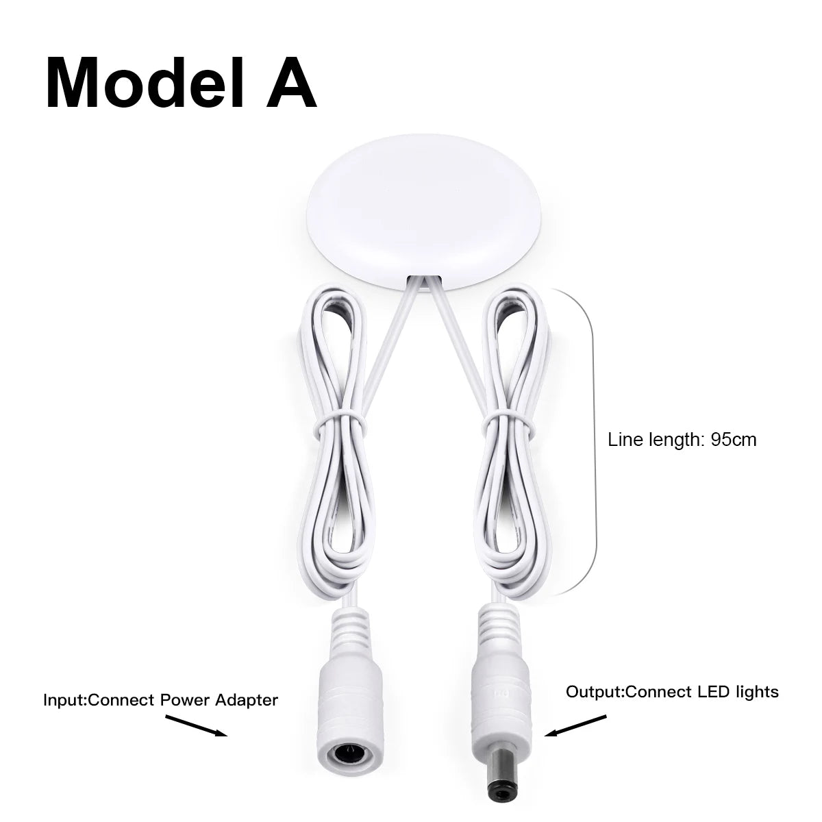 DC12V-24V Penetrable 25mm Wooden Panel Glass LED Light Touch Switch 60W Hidden Dimmer Sensor Switch For Closet Cabinet Lighting