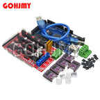 Mega 2560 R3 CH340+1pcs RAMPS 1.4 Controller+5pcs A4988/DRV8825 Stepper Driver Module+1pcs 12864 controller for 3D Printer kit