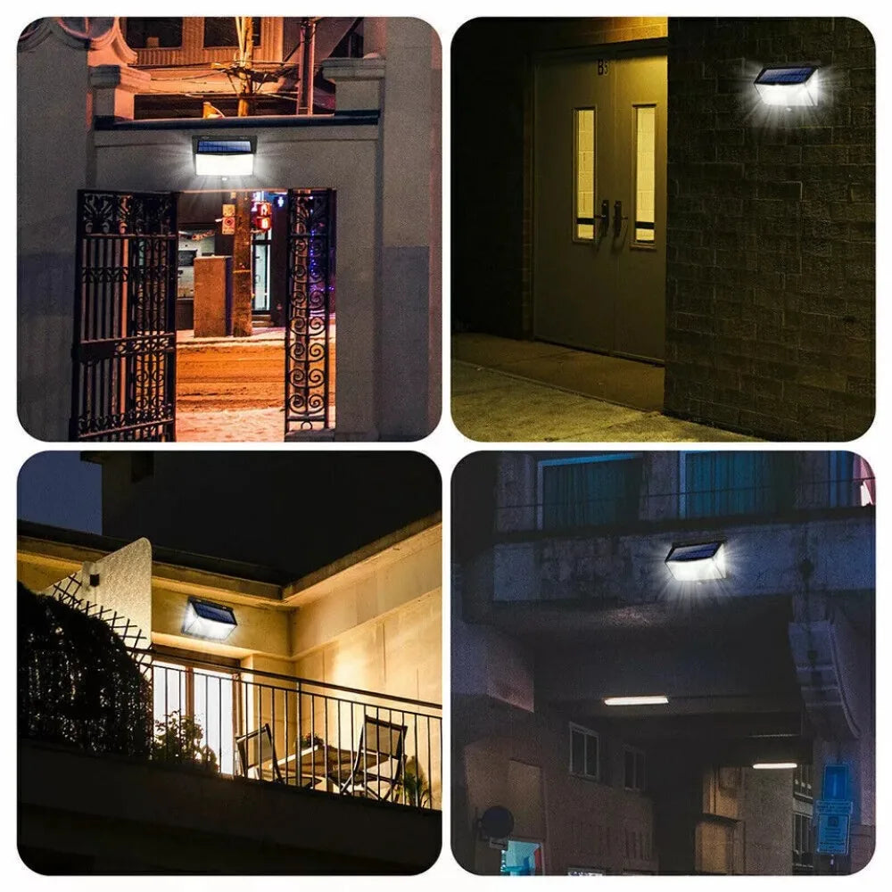 468LED Solar Power PIR Motion Sensor Wall Light 3 Working Modes Waterproof Security Solar Lights for Garden Path Yard Garage