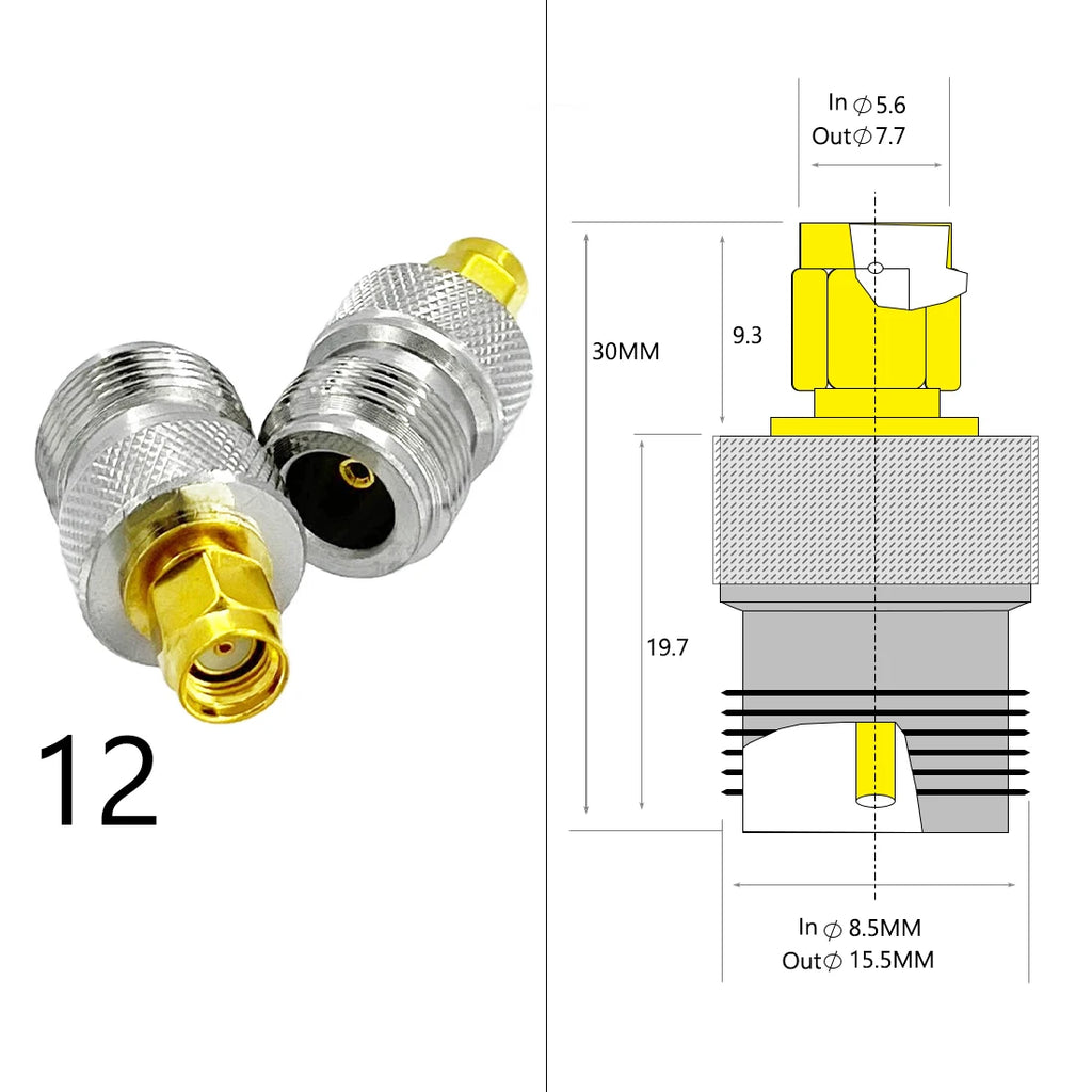 1pc Wifi Antenna Adapter SMA Male Female To BNC  N Male Female  Plug Jack RF Coax Convertor Straight NEW Wholesale Price