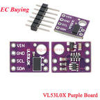 10Pcs/1pc VL53L0X V2 Time-of-Flight (ToF) Laser Ranging Sensor Breakout 940nm GY-VL53L0XV2 Laser Distance Module I2C IIC GY-530