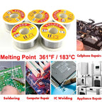 100g Tin Welding Wire Melt Rosin Core Solder Wire 63/37 Flux 2% 0.5/0.6/0.8/1.0/1.2/1.5/2.0mm Soldering Iron Tin For Electrical