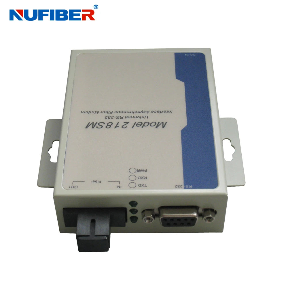 Industrial RS485/RS422/RS232 to Single-mode Simplex Serial to Fiber Converter, 1310nm/1550nm 20km Fiber optic modem