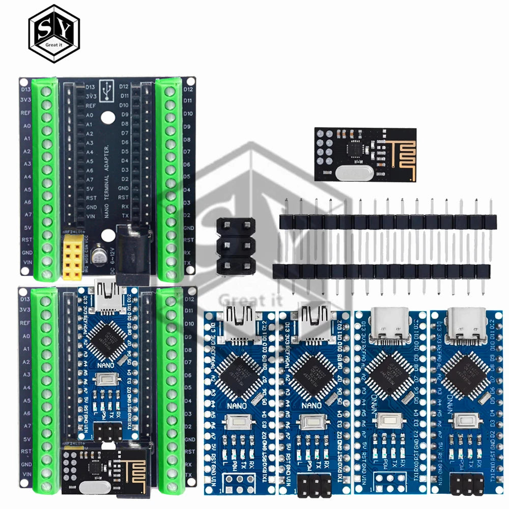 High Quality Nano 3.0 Controller Nano CH340 USB Driver ATMEGA328 ATMEGA328P Nano Mini USB with the Bootloader for Arduino