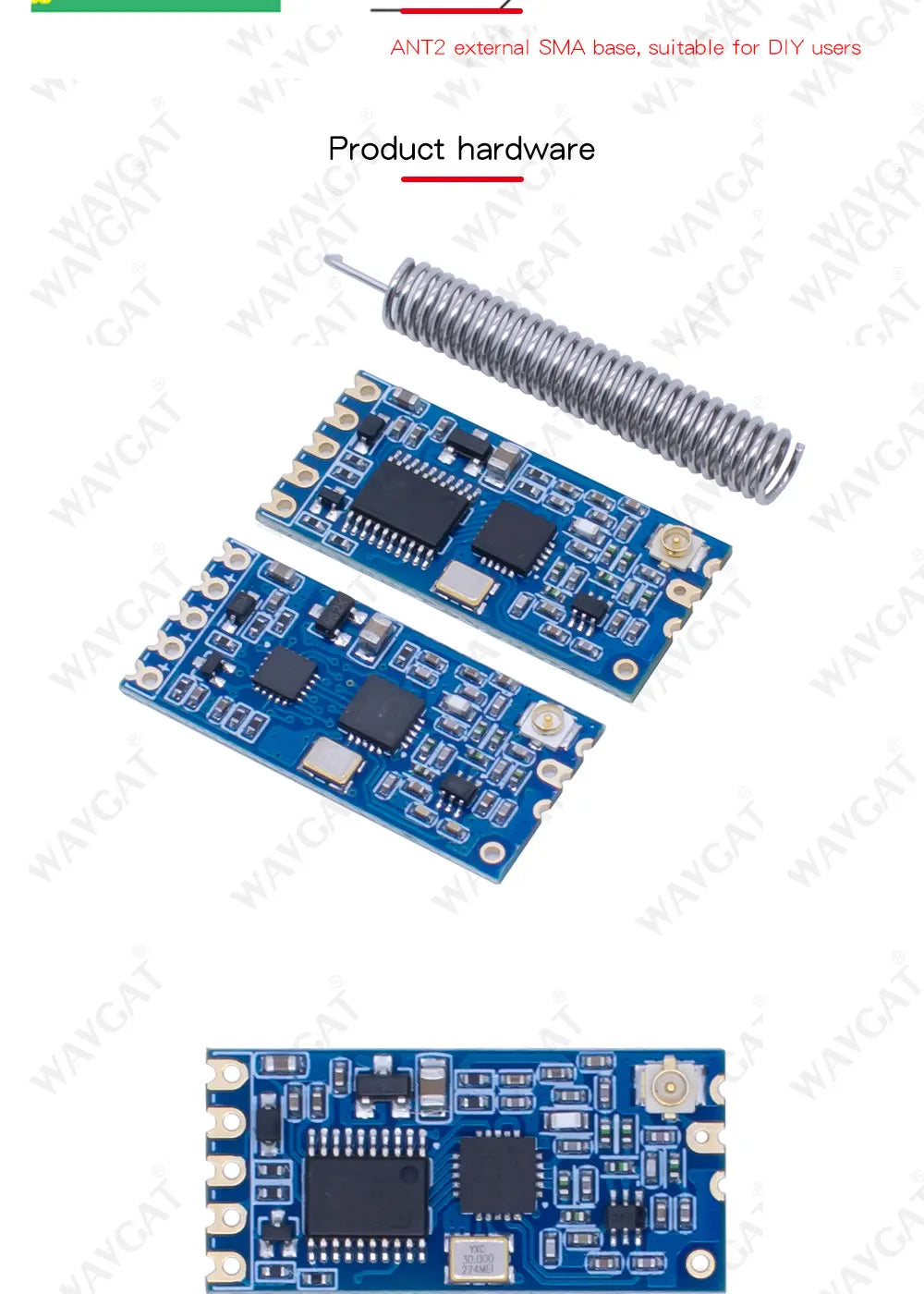 LIZAO HC-12 SI4463 433MHz Wireless Serial Module, 1000m Communication, Serial Alternative for Bluetooth Home IoT Automation