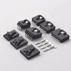 10/5sets MX2.54mm Dupont Connector 2/3/4/5/6 Pin Single Row Straight & Right Angle Pin Header Housing Crimp Terminal with Buckle