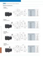 CNTD CM-1702 CM-1702K CM-1702N Micro Switch Limit Switch Travel Switch Self-Resetting Short lever Snap Action Electrical Control