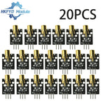 1-100pcs KY-008 Red Laser Module 650nm 3-Pin Dot Diode Transmitter with Copper Head for Arduino, AVR, PIC & MEGA 2560