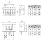 100Pcs PH 2.0mm Pitch 2/3/4/5 Pin JST Connector Plug Male Female Socket Shell Terminal Plastic Housing Header Wire Connectors