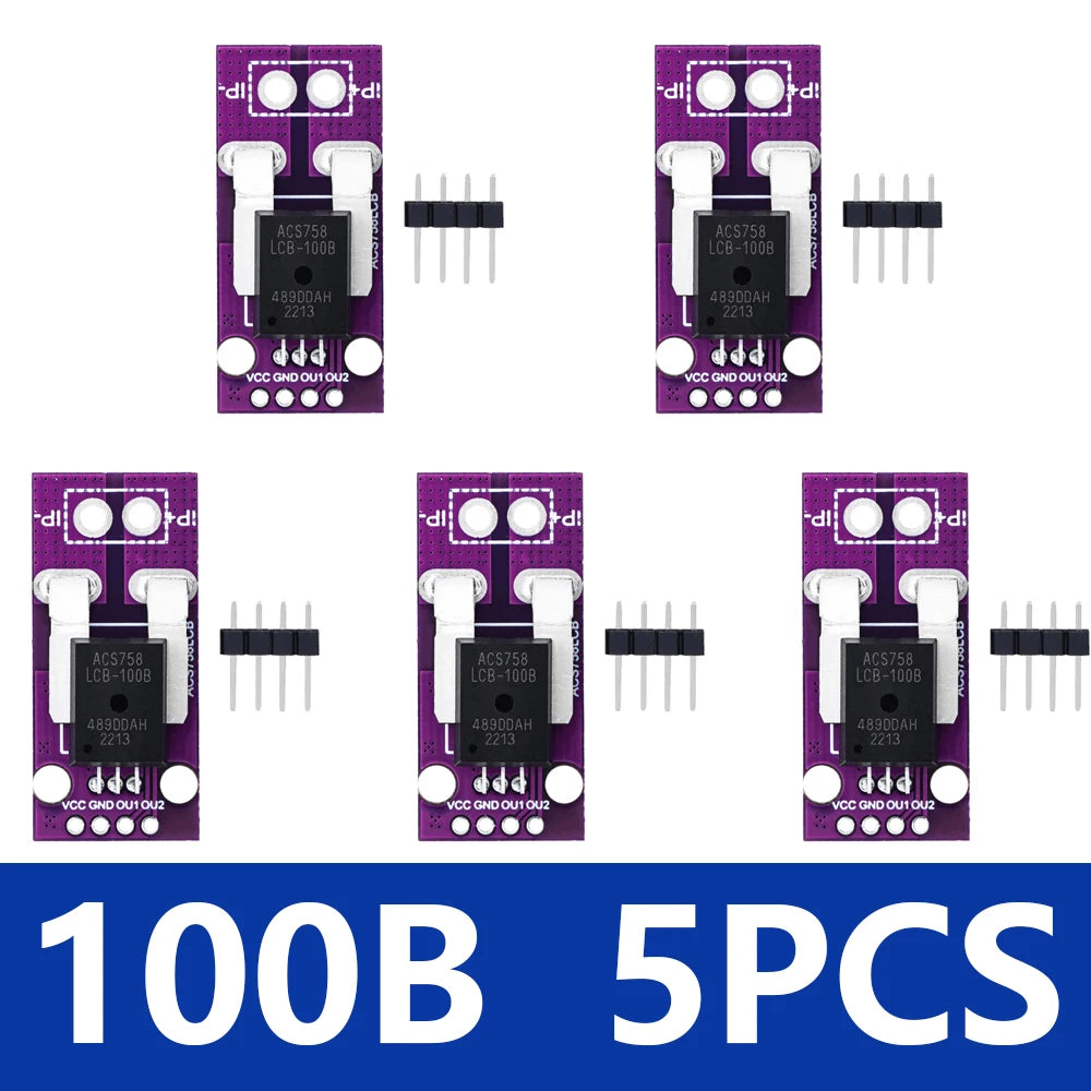 1PCS~5PCS ACS758 ACS758LCB-050B-PFF-T linear current sensor Hall current module ACS758LCB-100B-PFF-T