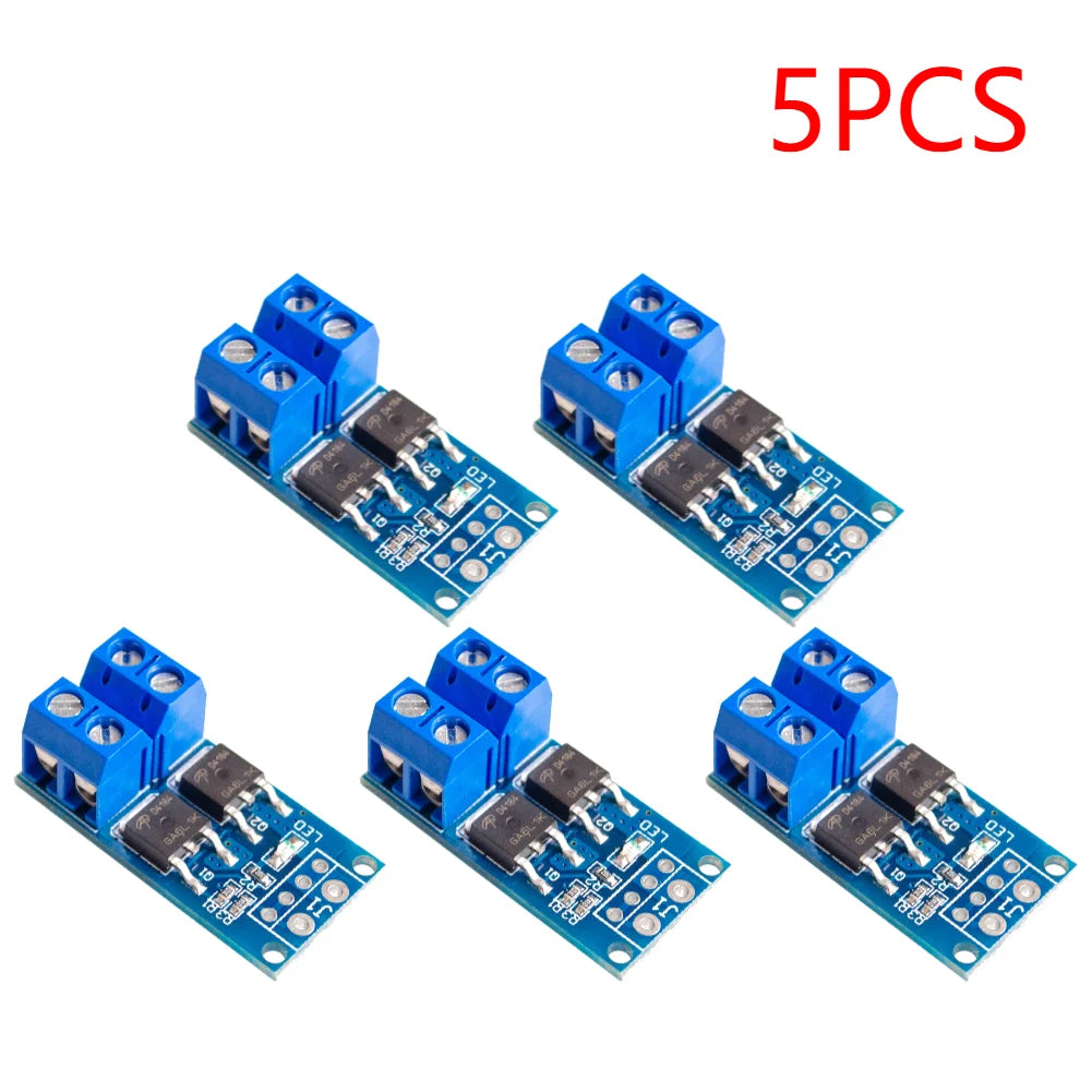 10-1pc 15A 400W MOSFET Trigger Switch Drive Module PWM Regulator Panel DC 5V-36V Electronic Switch Control Board for arduino