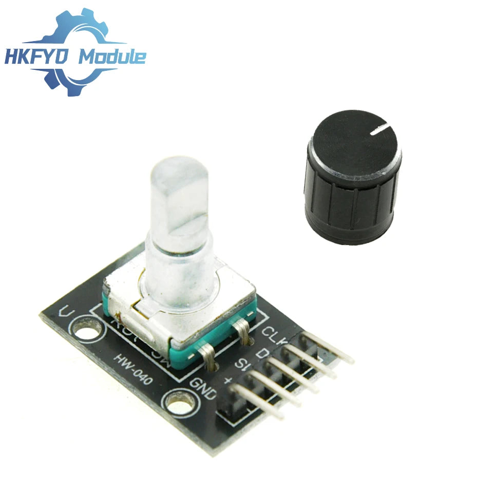 1-10PCS KY-040 360° Rotary Encoder Module – with Knob & Potentiometer, for Arduino & DIY Electronics