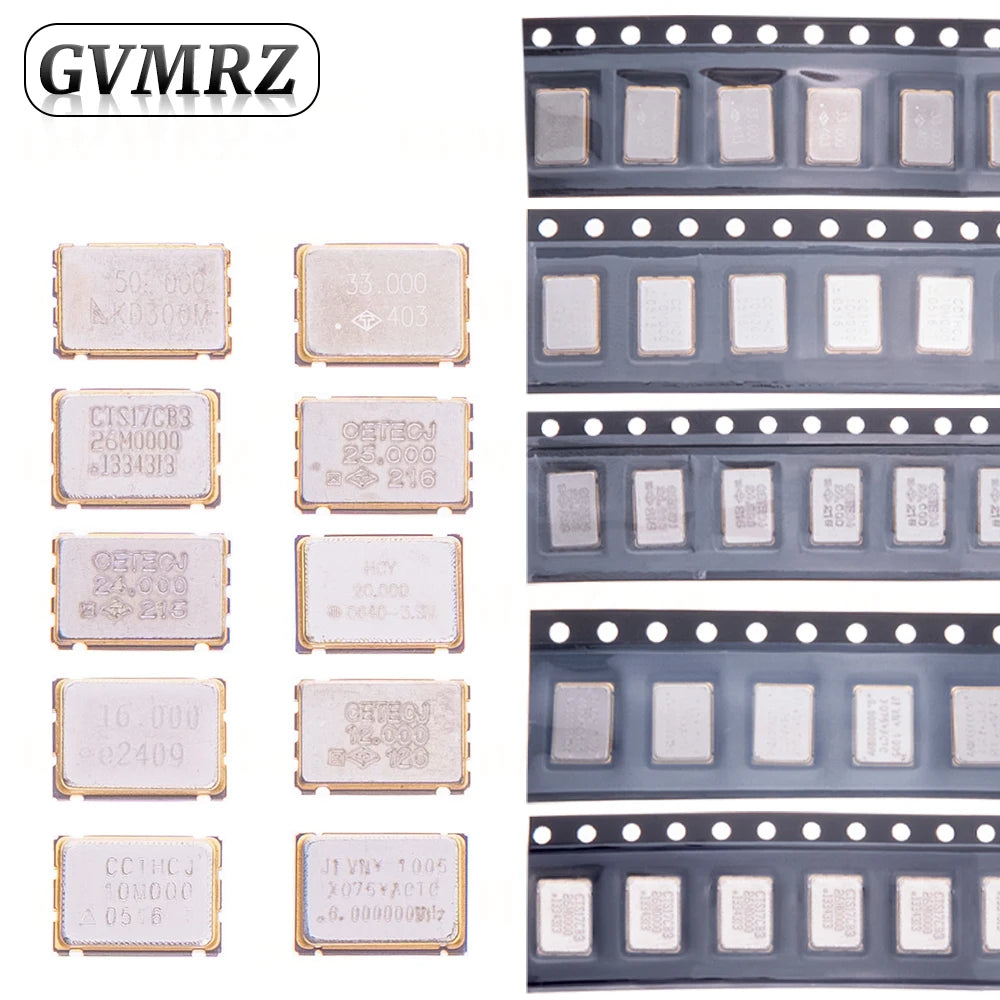 5PCS 5*7 5070 Active Crystal Oscillator SMD OSC 6Mhz 10Mhz 20Mhz 24Mhz 25Mhz 33Mhz 50Mhz 7050 New Crystal Oscillator 4PIN