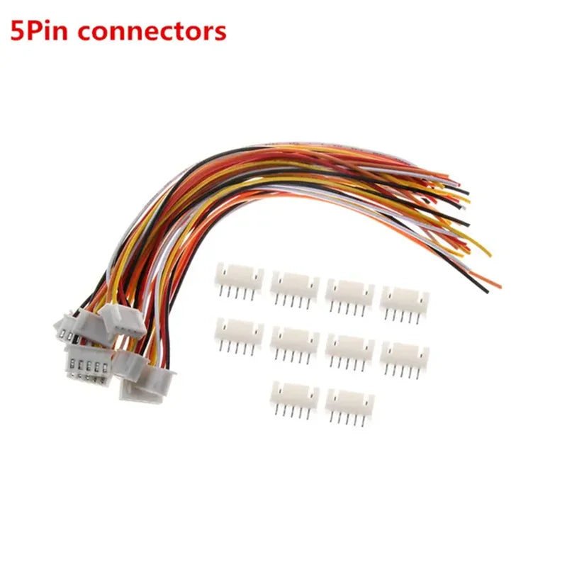 10Sets 2/3/4/5/6/7/8/9/10 Pin Pitch Male Female Plug Socket JST XH2.54 XH 2.54mm 15cm Wire Length 24AWG Wire Cable Connector