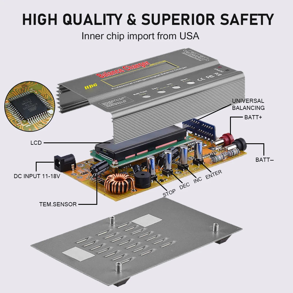 IMAX B6 80W Digital RC Balance Charger Discharger for LiPo NiMH NiCd LiFe Pb Battery Lipro Charger+ 15V 6A Adapter Optional