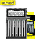 LiitoKala Lii-CH4 Smart Charger for 18650/21700/26650/AA/AAA/Ni-MH/Li-ion,1.2V/1.5V 4-Slot Fast Charge, USB-C, Auto Detect