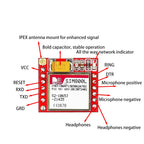 Smallest SIM800L GPRS GSM Module Kit MicroSIM Card Core BOard Quad-band TTL Serial Port with the antenna