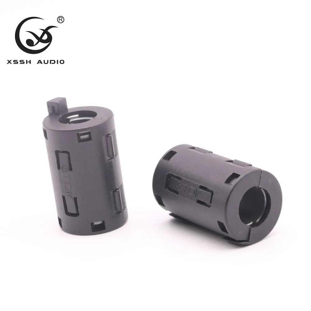 Line Ring XSSH Audio DIY OEM ODM 10pcs 13mm Magnetic Snap-on EMC Line Ferrite Core RF Filter RFI EMI Noise Suppressor Cable Clip