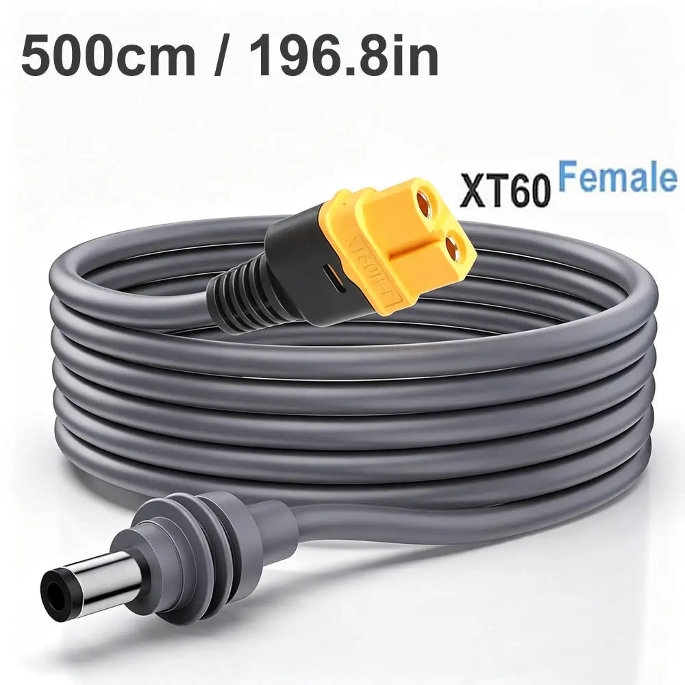 3M/1M Starlink Mini Power Cable XT60 to DC Adapter, Starlink Mini XT60 Connector to DC5521 Waterproof Plug Power Cord 5.5x2.1MM