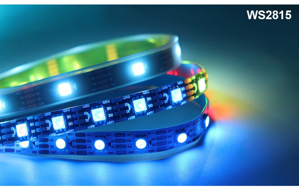 WS2812B WS2811 WS2813 WS2815 RGB LED Strip WS2812 Individually Addressable 30/60/144pixels/Leds/M Tape Light IP30/65/67 DC5V/12V