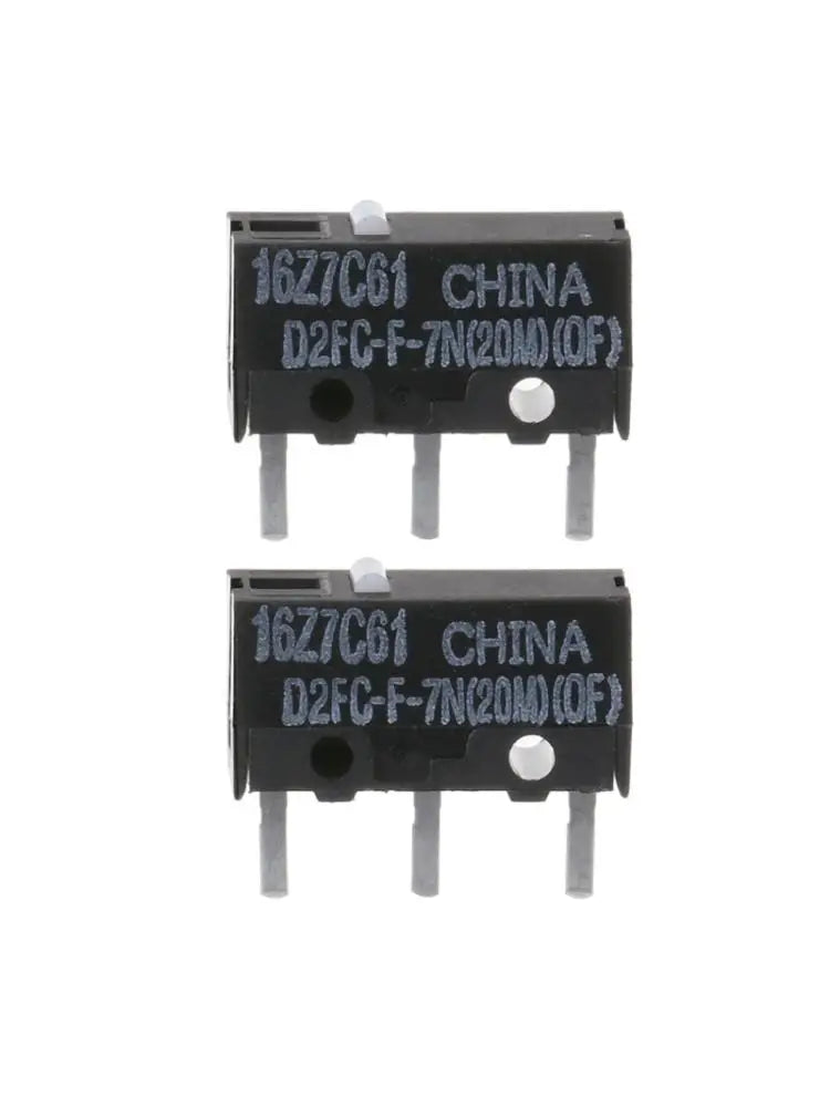 Mouse Micro Switch Original Omron D2FC-F-7N White Dot 20M Clicks Life Micro Switches 2PCS