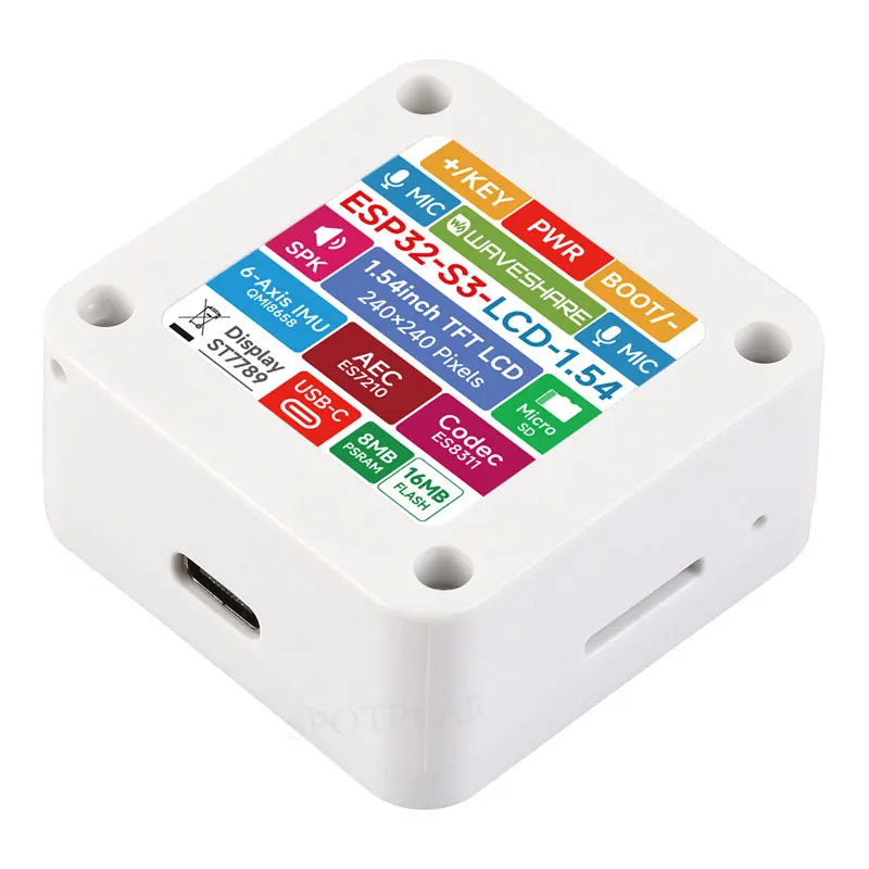 ESP32-S3 1.54" IPS LCD Development Board N16R8 Type-C WiFi Bluetooth DeepSeek AI Voice Interaction DIY Maker Kit Optional Touch