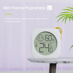 Mini Indoor Thermometer LCD Digital Temperature Meter Humidity Meter Sensor Weather Station -20~60℃ Desktop Digital Gauge