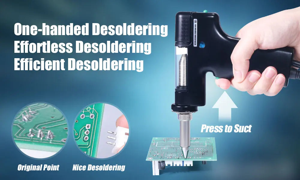 YIHUA 948-II Suction Tin Gun Desoldering Station Hot Air Gun Soldering Iron Suction Pen 4 IN 1 Intelligent Soldering Station