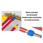 100/700pcs TE Double Wire Tube PVC Insulated Terminal Crimping End Cold Wire Connector Electrical Ferrules Tubular, Double Wire