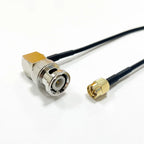 SMA Male to BNC Male RF Coaxial Extension Cable RG174 15CM/6In Different Length for Antennas