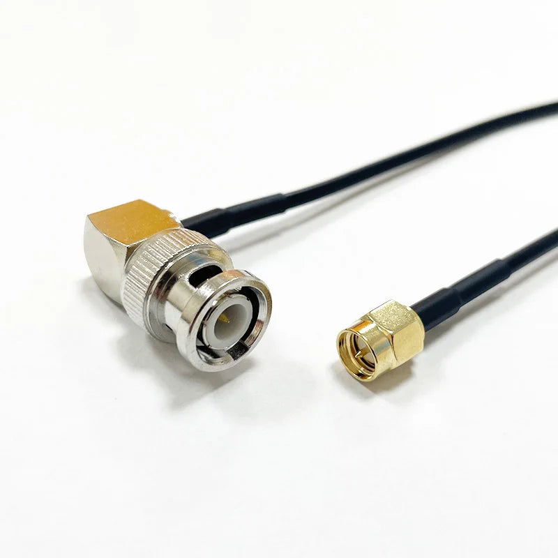 SMA Male to BNC Male RF Coaxial Extension Cable RG174 15CM/6In Different Length for Antennas