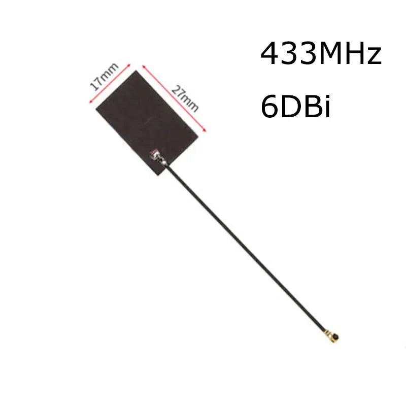 1pcs 433MHz Internal Antenna Lora Singal Amplifier Built-in Spring FPC PCB Patch Antenna 8dbi Booster for Wireless Data Module