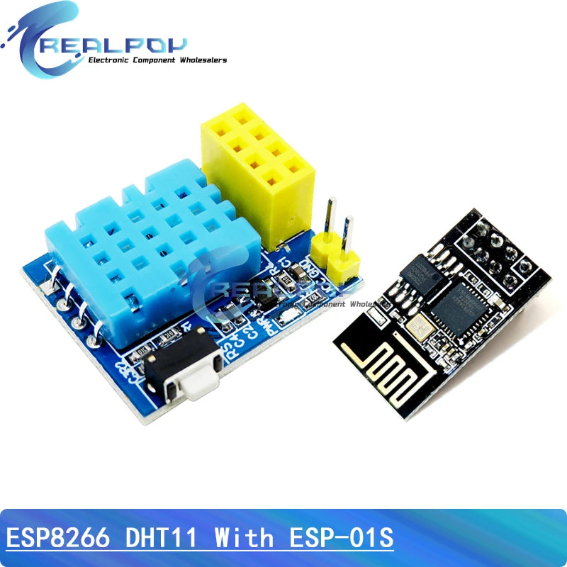 ESP8266 ESP-01 ESP-01S DHT11 DHT22 AM2302 Digital Temperature Humidity Sensor Wifi Module Replace SHT11 SHT15 High Precision
