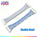1PCS 1M 2P/3/4/5/6/8/10/12-20Pin Pitch Single/Double Head Wire Cable Connector  JST XH2.54 XH 2.54mm White Blue Male Female Plug
