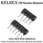 200PCS 4PIN-10PIN Exclusion Network Resistor array DIP 220R 330R 470R 510R 680R OHM 1K 1.5K 2K 2.2K 3K 3.3K 10K 100K 9A681J 510K