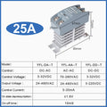 Solid State Relay 10A 25A 40A 60A 80A 100A 120A Din Rail Relay With Radiator SSR Single Phase AC-AC DC-DC
