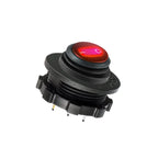 12V Toggle Switch Waterproof LED Lighted Round Rocker Switch Panel SPST 3 Pin Marine On Off Switch for Car Boat RV Truck