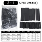 102-750pcs 2:1 Thermoresistant Tube Heat Shrink Wrapping Kit Assorted Wire Cable Insulation Sleeving 3:1 Heat Shrink Tube Set