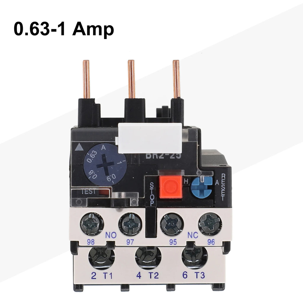 Thermal Overload Motor Relay 3 Phase AC 50Hz/60Hz FR NR2-25 IP20 Plug-in With Indicator Light For CJX2 Series Contactors