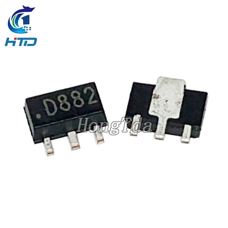 20PCS 2SB772 2SD882 SOT-89 B772 D882 TO-252 SMD PNP MEDIUM POWER TRANSISTOR