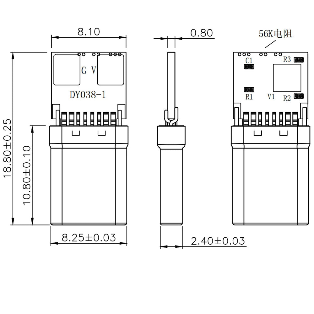 1PCS USB Type-C PD/QC Male Plug Decoy Board Fast Charge PCB 9V 12V 15V 20V Module PD 2 3.0 DC Trigger Cable QC4 Charge Connector