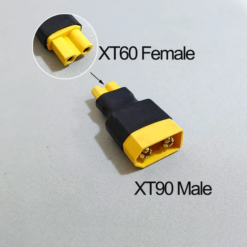 1PCS RC Battery Connector Adapter XT30 XT60 XT90 T-Plug TRX Male to Female Plug For RC LiPo Battery Charger