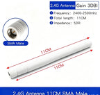 WiFi Antenna 6DBI 2.4GHz Foldable Glue Stick Antenna SMA Male Connector 2400-2500MHz Signal Booster For WiFi Router Wireless