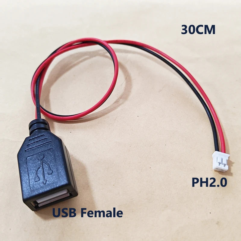 USB Adapter Cable Kit With PH2.0/XH2.54 Connectors For Power Signal Cables Of DIY Electronic Products 3D Printers RC Toys Etc