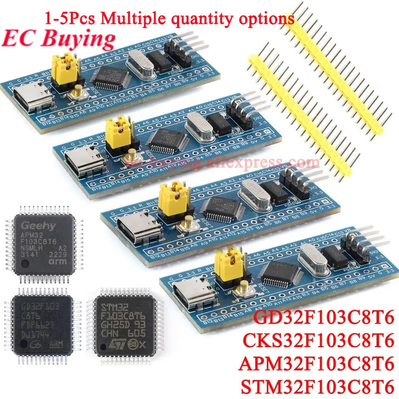 STM32F103C8T6 GD32F103C8T6 CKS32F103C8T6 APM32F103C8T6 STM32 Type-C ARM Chip Core System Development Board Module 32F103C8T6
