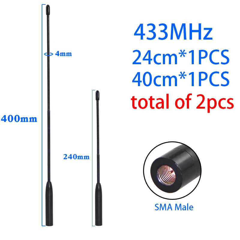 Support Custom 2PCS 433MHz Soft Antenna 400-450MHz 470-510MHz Whip Antenna Omni High Gain LORA Gateway Remote Control Antenna
