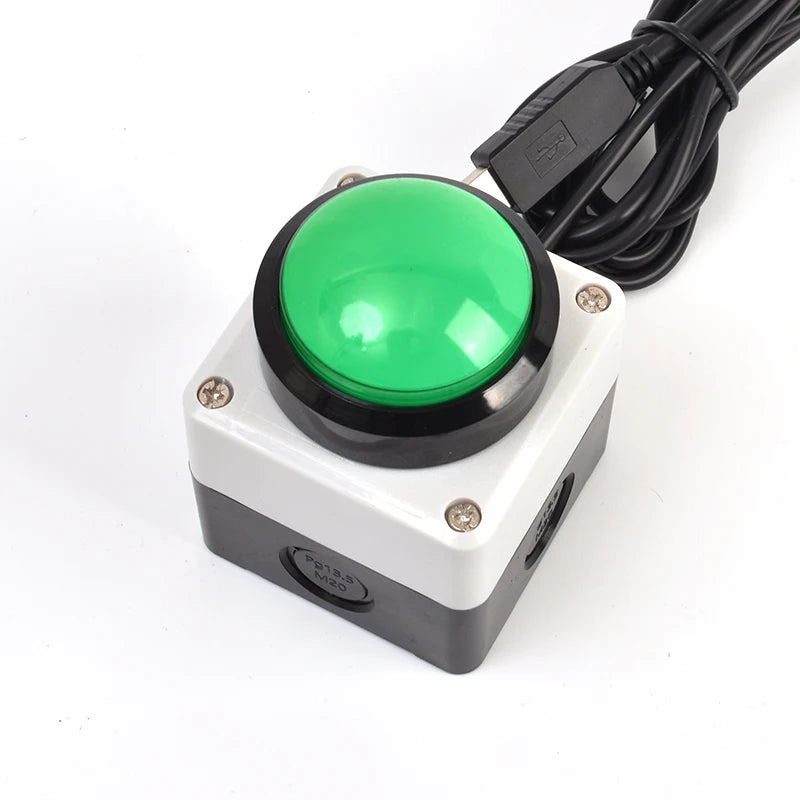 62mm USB Custom Button Remote Control Buzzer Switch Lottery Computer Mouse Shortcut Keyboard